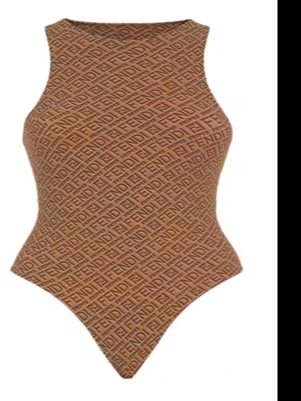 Fendi Skims Monogram Bodysuit – Brown | Size XL - Picture 2 of 5